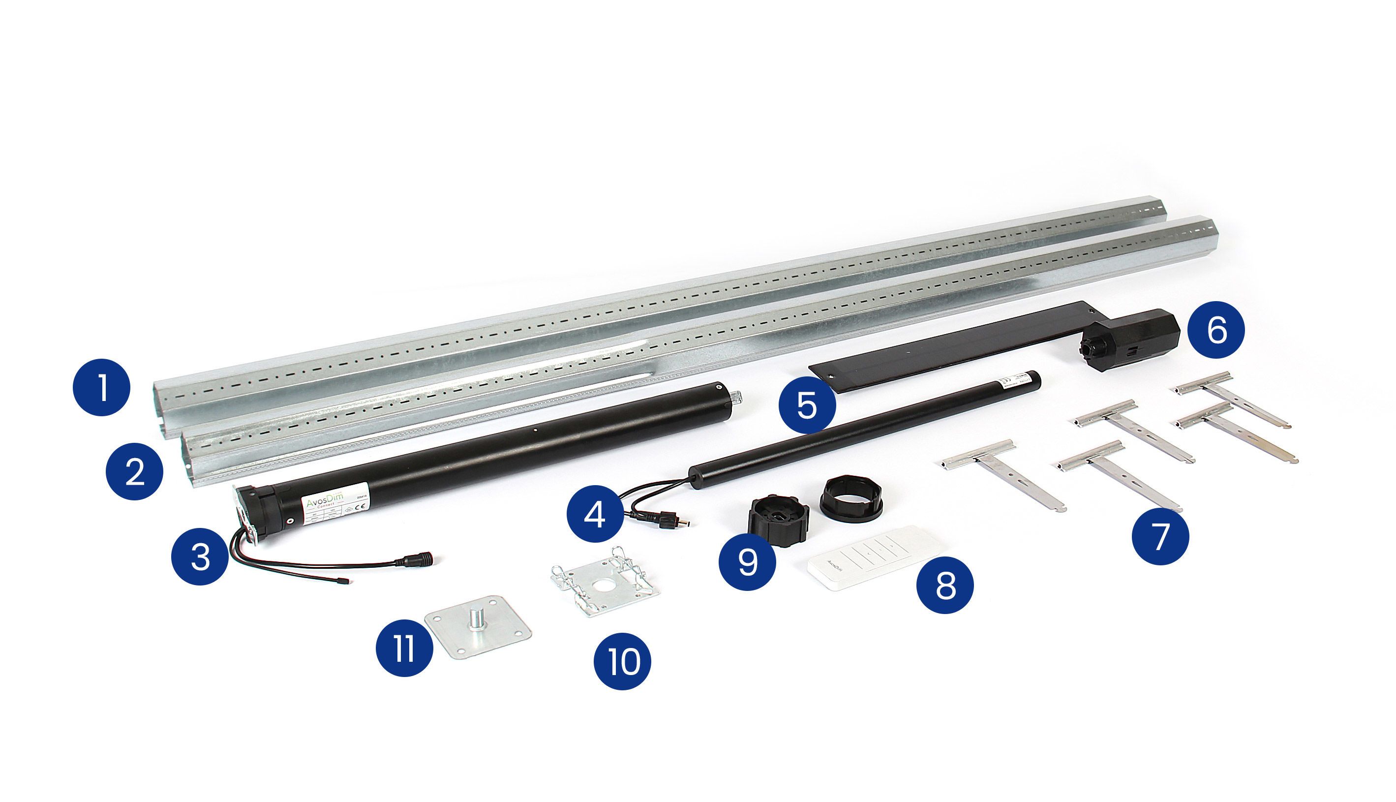 005408 set motor solar avosdim 2500 kit