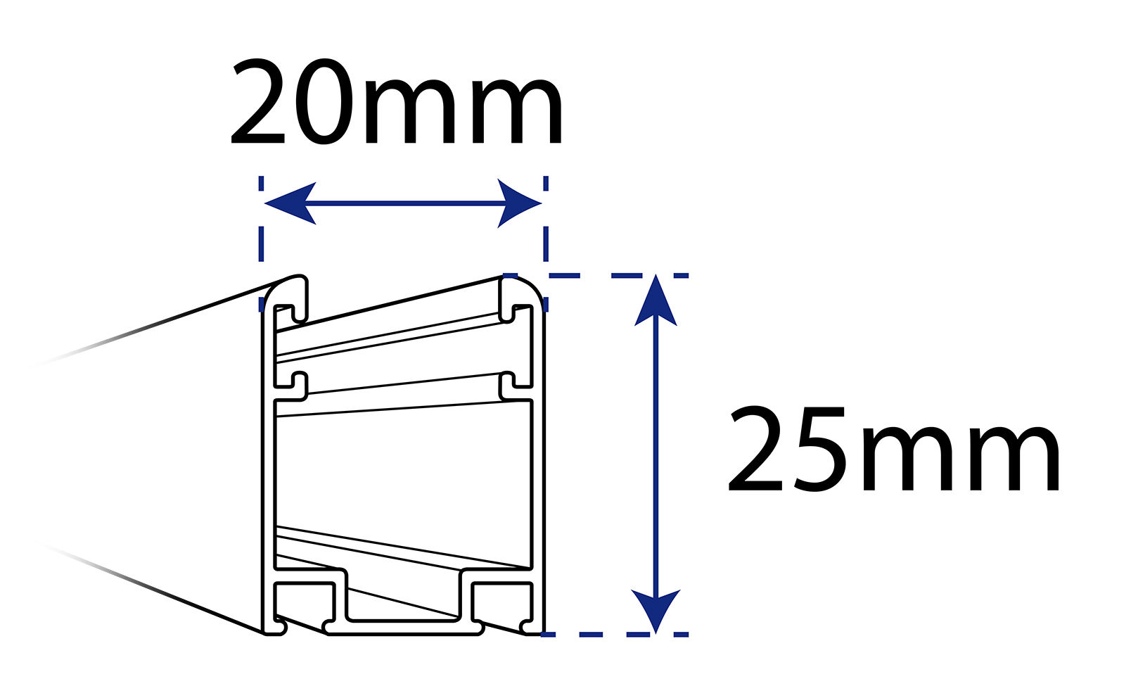 guia mosquitera enrollable puerta luxe