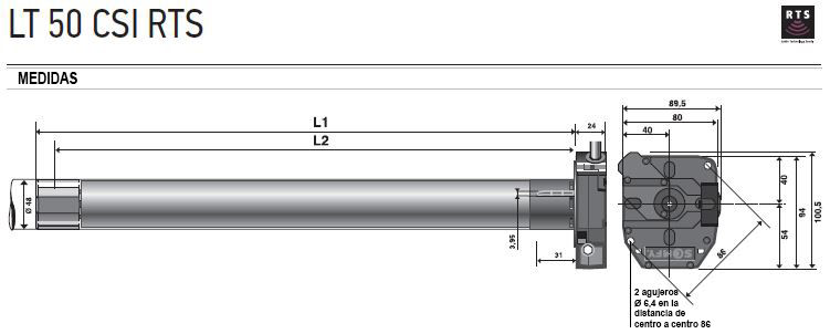 medidas lt50 csi rts es