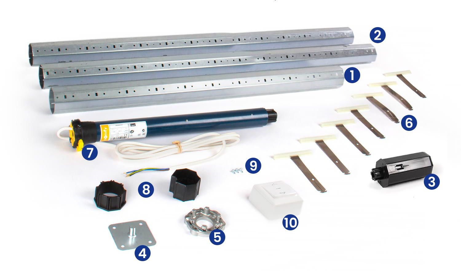 pack 60 con cable somfy kit eje motorizado con cable somfy persiana enrollable composicion 3500mm