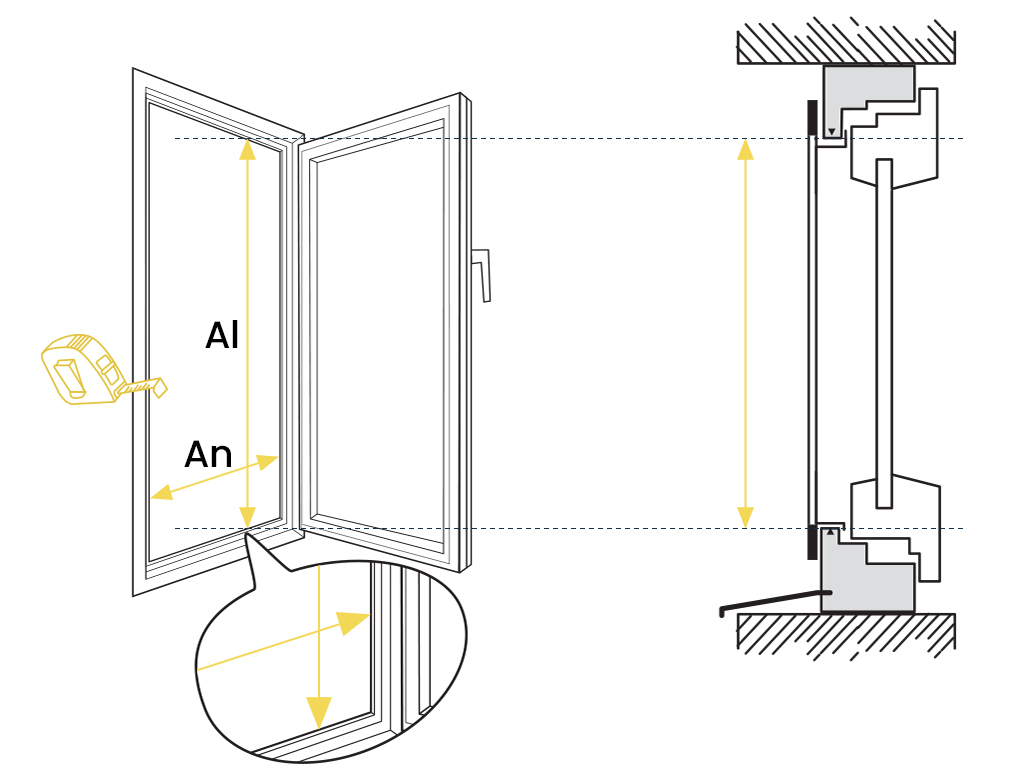 comment prendre dimensions cadre moustiquaire sans percer