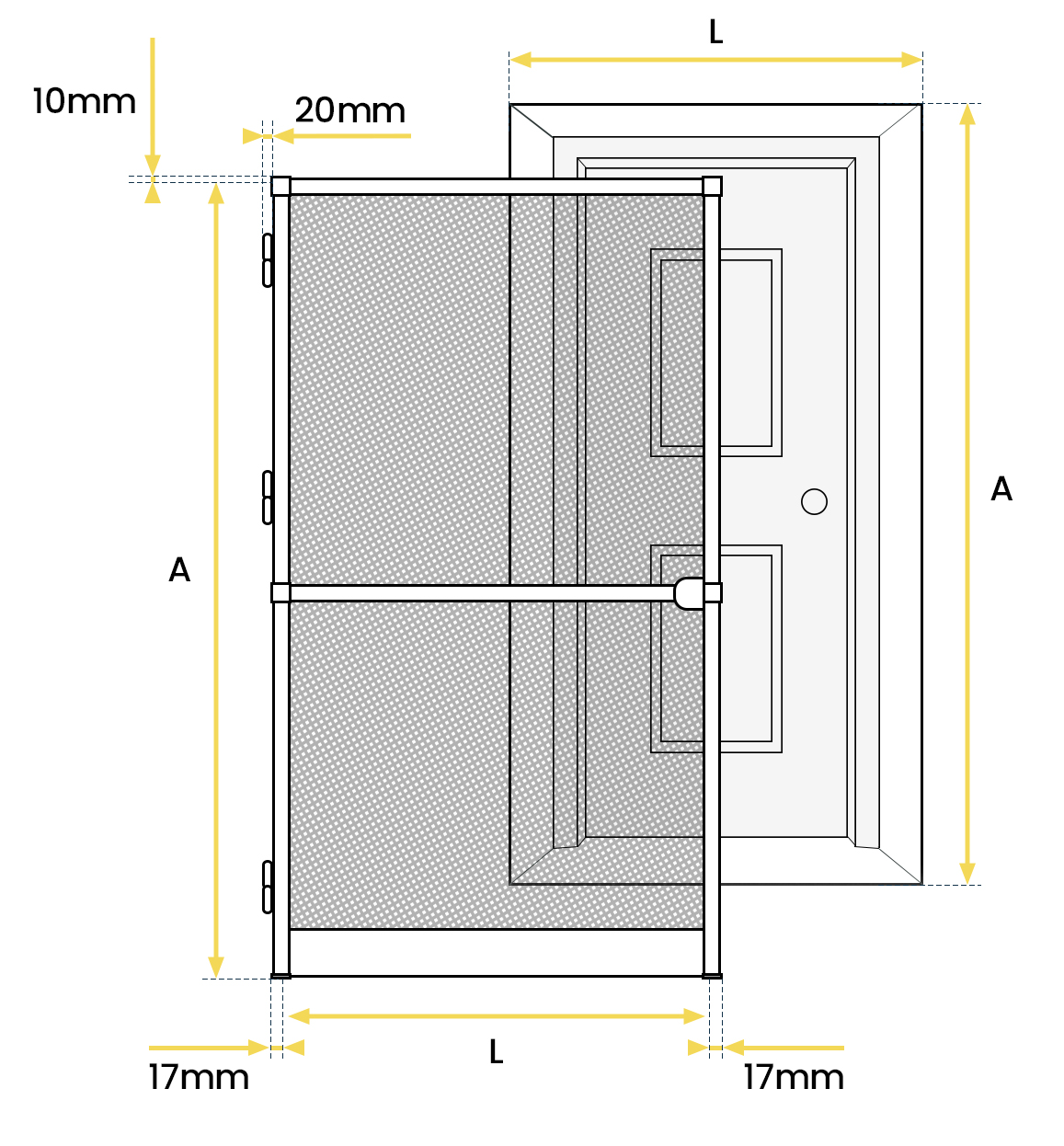 zanzariera per porta