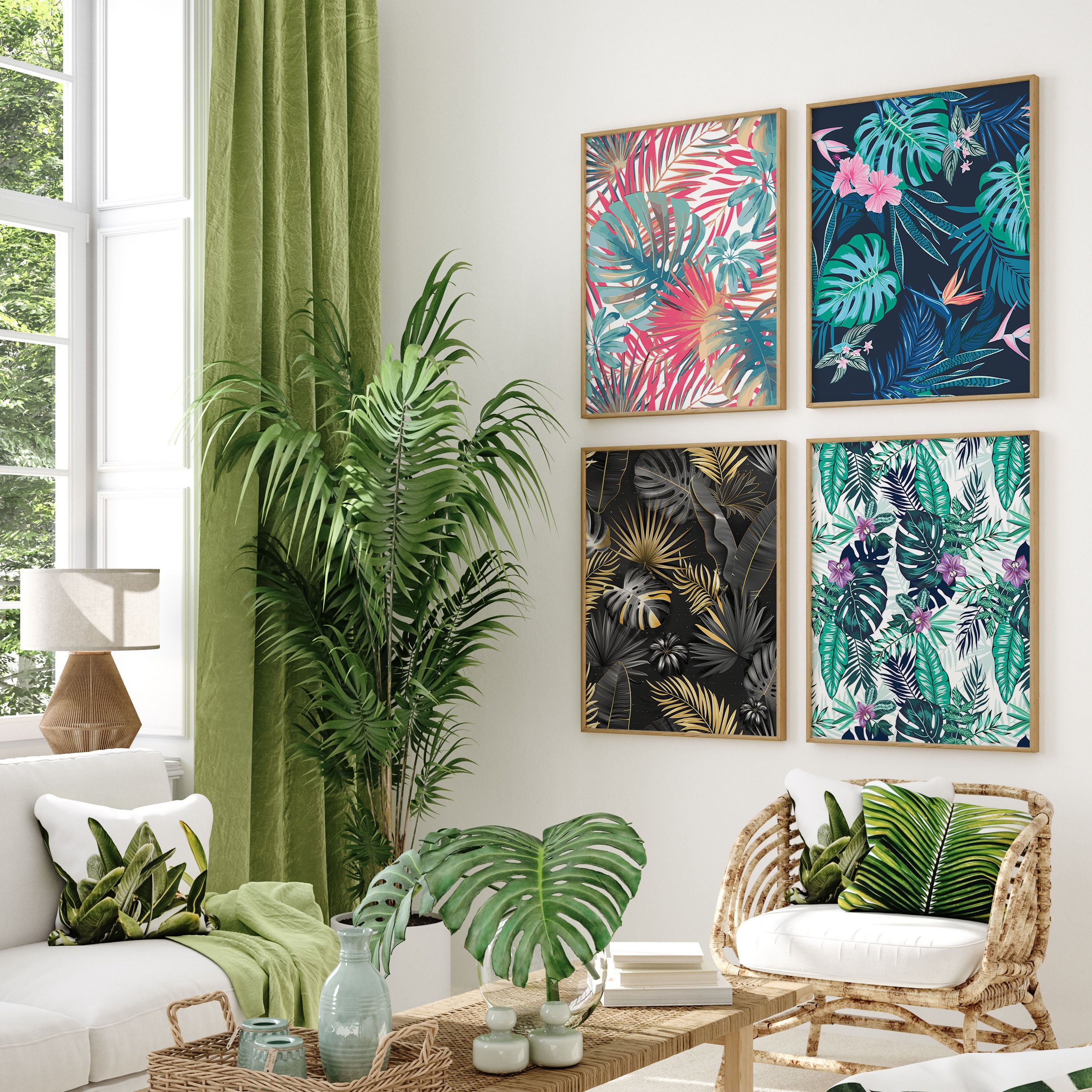 diy cadre toile jungle