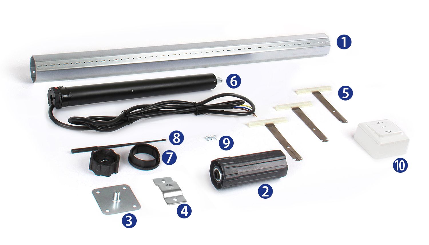 composition of roller shutter motorisation kit