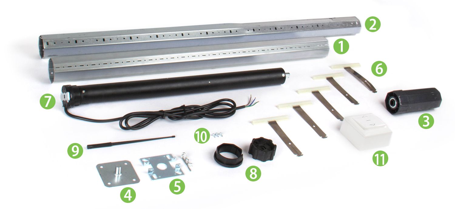 wired switch motorisation pack 2500mm