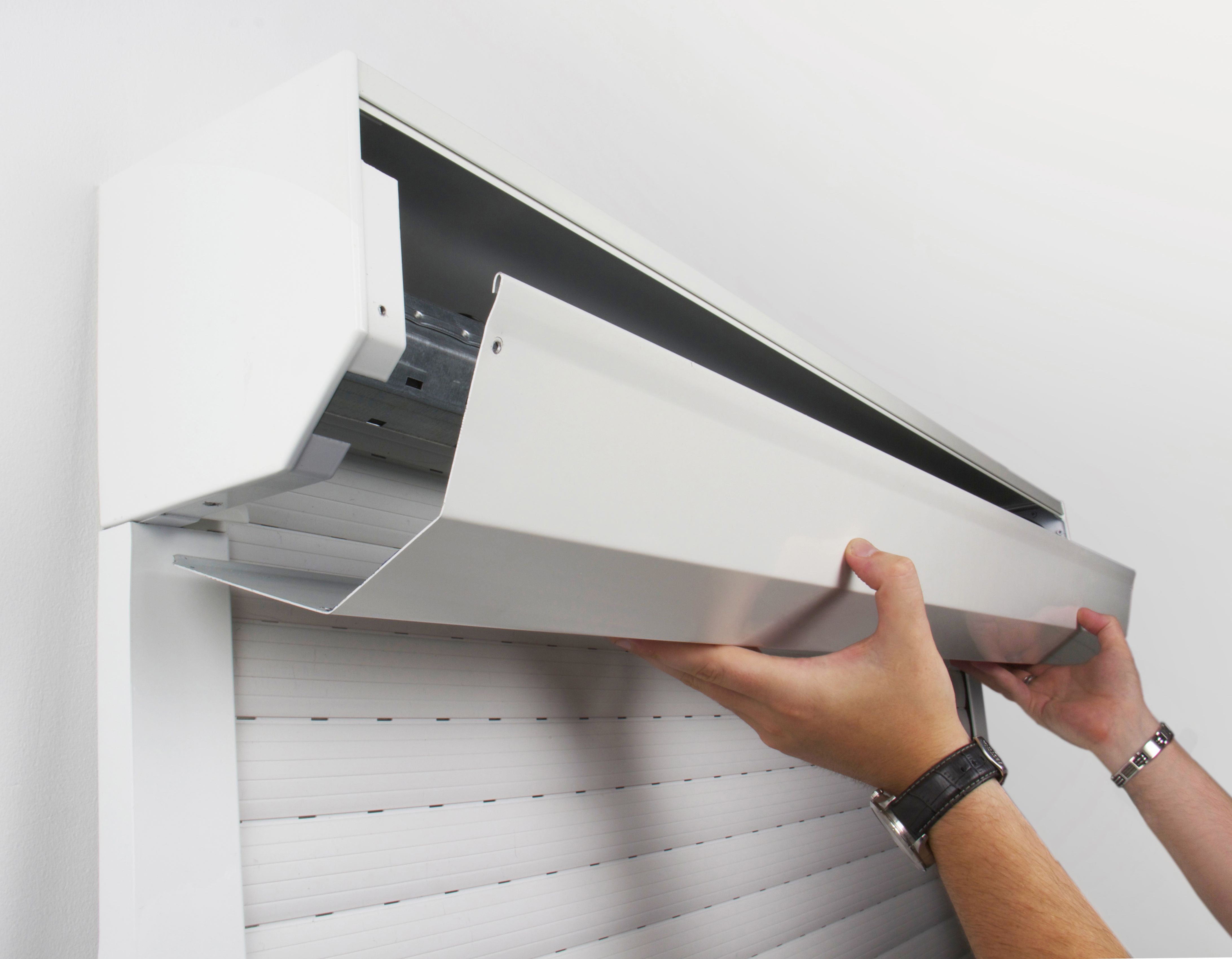 taking off roller shutter box