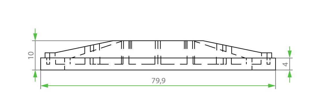 diagram measuring support leg underside