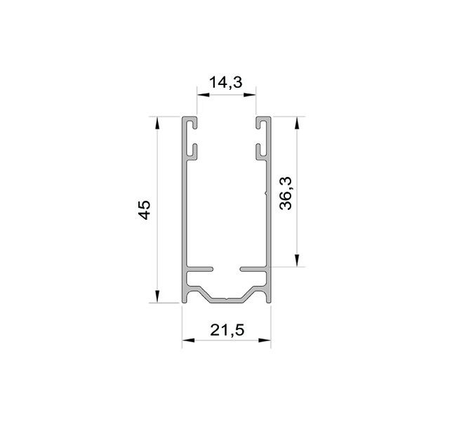 integrated roller shutter track