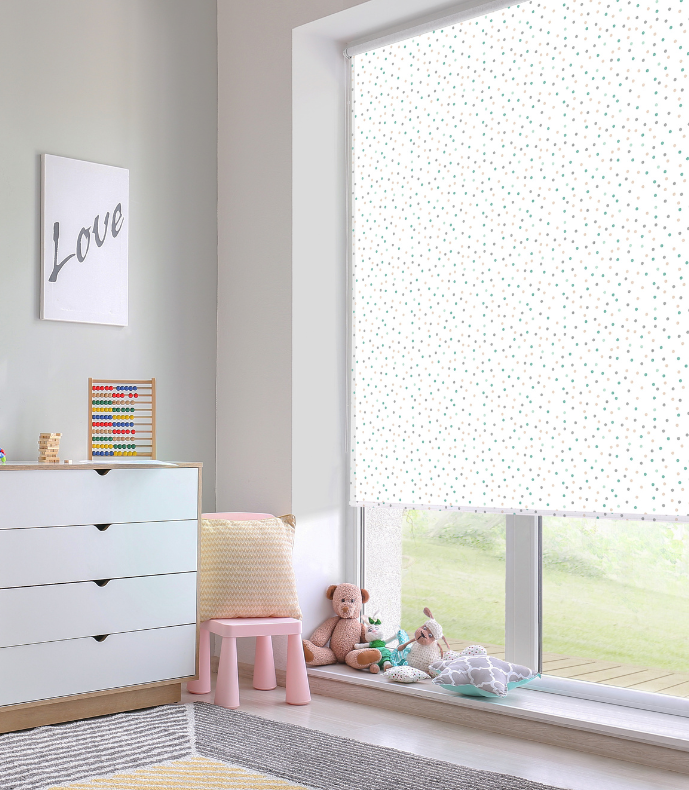 Store Enrouleur sur mesure chambre enfant baby pop pastel