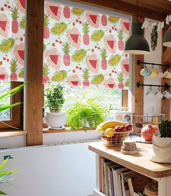 Store Enrouleur sur mesure pour cuisine déco fruité