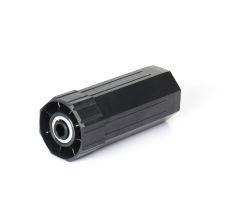 Eindkap van een octagonale buis ø 60mm met ingebouwde as voor rolluik