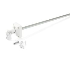 Sortie de caisson 45° et sous coffre pour manivelle Ø 12mm Tige carrée 8mm