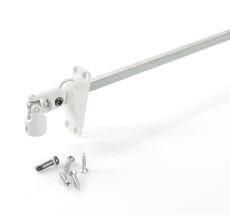 Sortie de caisson 60° pour manivelle Ø 12mm Tige carrée 6mm