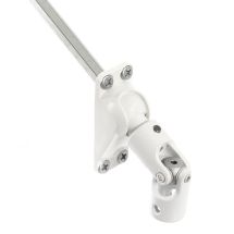 Sortie de caisson 60° pour manivelle Ø 12mm Tige hexagonale 7mm