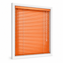 Venetiaanse aluminium jaloezie op maat in oranje
