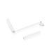Poignée pour manivelle hexagonale Ø 10mm acier laqué blanc Lg totale 310mm