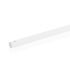 Tringle seule hexagonale Ø 10mm acier laqué blanc