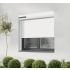 Domestic roller shutter with box