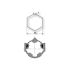 Roue pour axe Hexagonal 50 9410309 pour moteurs Somfy Ø50mm