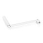 Maniglia per manovella esagonale Ø 10 mm in acciaio laccato bianco lunghezza totale 310 mm