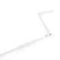 Maniglia per manovella esagonale Ø 10mm in acciaio verniciato bianco lunghezza totale 310mm