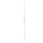 Manivelle seule hexagonale Ø 10mm acier laqué blanc