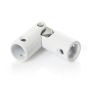 cardan pour volet hexagonal et rond blanc