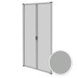 Persiana mosquitera enrrollable doble puerta gris