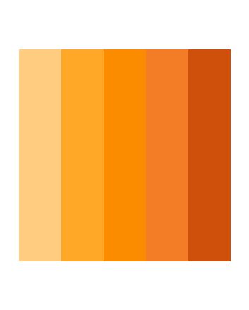 Echantillon enrouleur tamisant orange