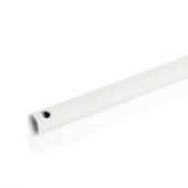 Manivelle seule ronde Ø 12mm acier laqué blanc