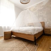 Insektenschutzzelt mit Pop-Up Reißverschluss
