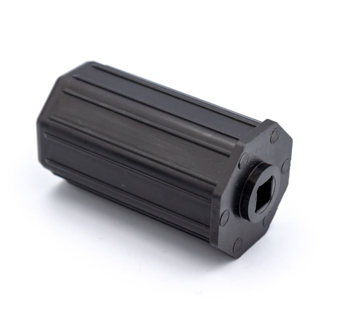 Embout de tube octogonal ø 40 pour axe de volet roulant