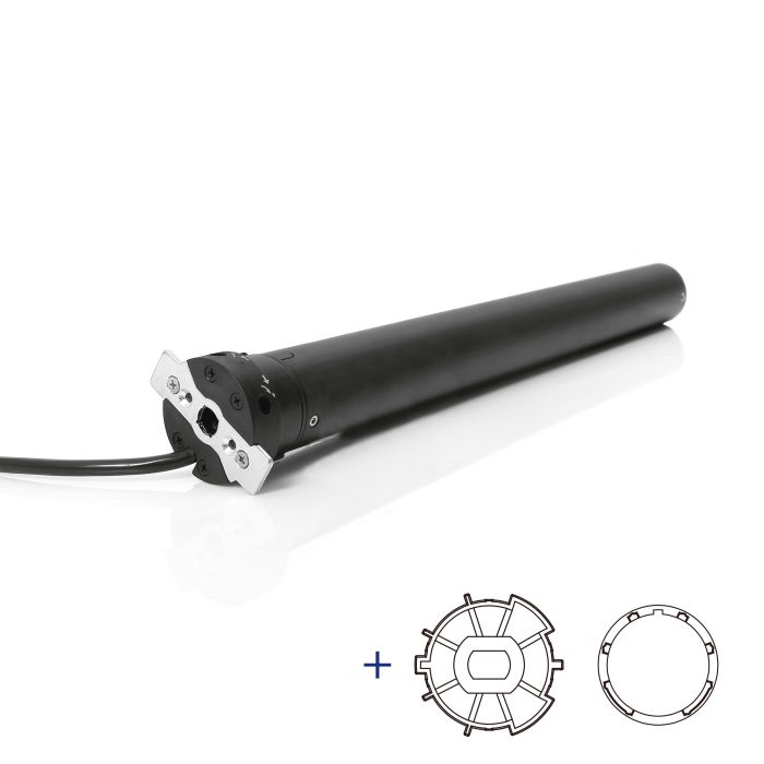 Elektrische rolluikmotor AvosDim met bevestigingsaccessoires