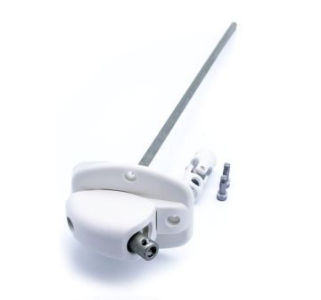 Renvoi 120° large 6p7 l355 blanc - ZF D621ANG