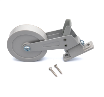 Enrouleur face pivotant poudre gris pour volet roulant - ZF G371