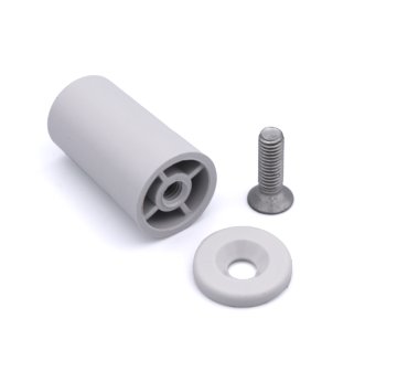 Butée l40 gris7035 + rondelle + vis l20 - ZF H139