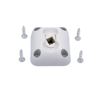 Guide à rotule carré 8 gris pour volet roulant ZF D123