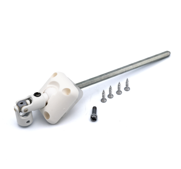 Bloc guide gen. al12 - 6p7 l165 blanc pour volet roulant ZF D171NG