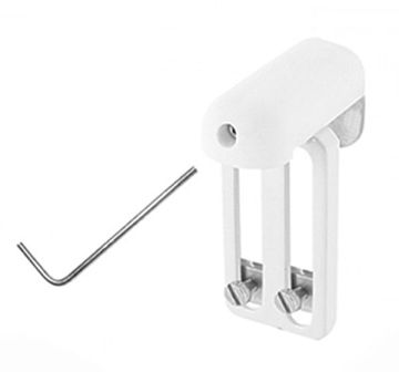 Lot de 3 fixations sans perçage stores enrouleurs blanches 