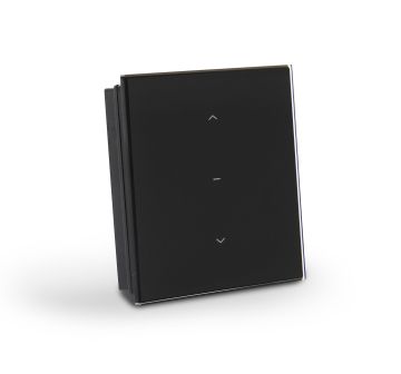 Télécommande murale tactile noire 1 canal radio AVOSDIM