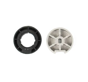 Adaptations Axe octogonal ø60mm pour moteurs AVOSDIM ø45mm (roue et couronne)