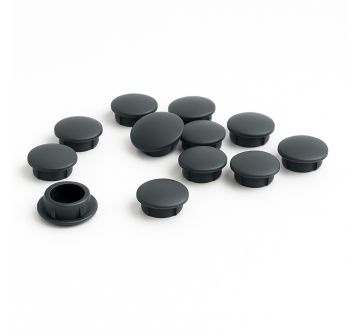 Cache vis anthracite Ø6mm - Lot de 10