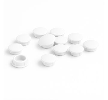 Cache vis blanc Ø6mm - Lot de 10
