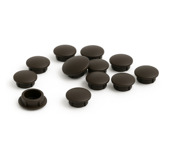 Cache vis brun Ø6mm - Lot de 10