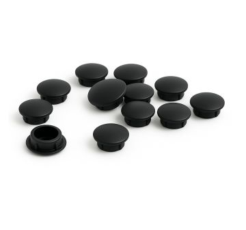 Cache vis noir Ø6mm - Lot de 10