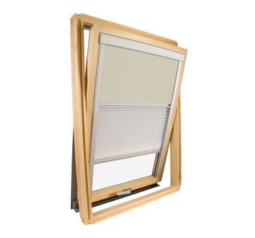 Beige Kombirollo für Velux ® Dachfenster - C04