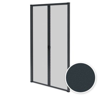 Persiana mosquitera enrrollable doble puerta antracita