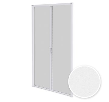Persiana mosquitera enrrollable doble puerta blanco
