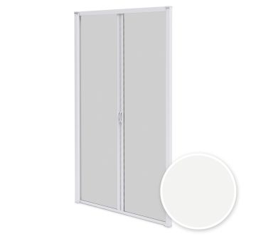 Persiana mosquitera enrrollable doble puerta blanco