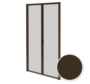 Mosquitera doble puerta texturizada H230 x L240 - Marrón